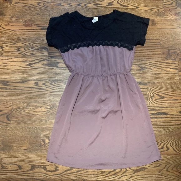 ASOS Needle & Thread Dress Size Medium Lace Bust Black And Purple